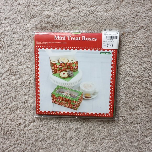 Christmas Cookie Gift Box Kit and Mini Treat Boxes - Picture 2 of 4